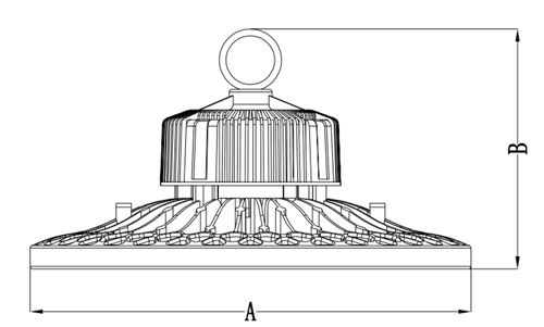 UFO 높만 빛 100Watt 140LPW 공장 / 창고 / 실내 운동 경기장