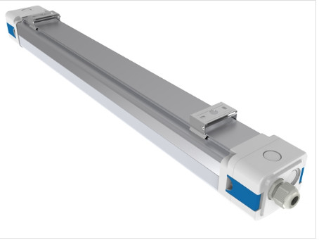1200mm LED 세 배 증거 빛 120LPW 160LPW 40W 4 피트 부식 방지 창고 버스 기차역