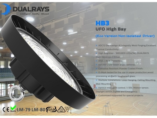 창고 신청을 위한 Dualrays 150W HB3 산업 UFO LED 높은 만 빛 보장 5 년