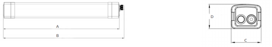 160LPW 효율성 먼지 증거는 빛 6063 알루미늄/PC PIR 감지기를 지도했습니다