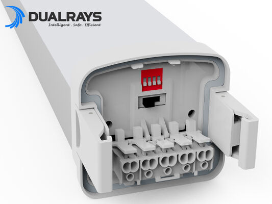 1~10V DALI 제어 및 3CCT 전환 가능 기능을 갖춘 LED 방습 램프 모션 일광 및 Zigbee 센서가 있는 160LPW