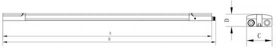 DIP 스위치 전원 및 CCT가 포함된 Ready 4 비상 4W@3HRS가 포함된 D4 LED 방습 램프 160LPW, 1SKU=48 SKU를 의미
