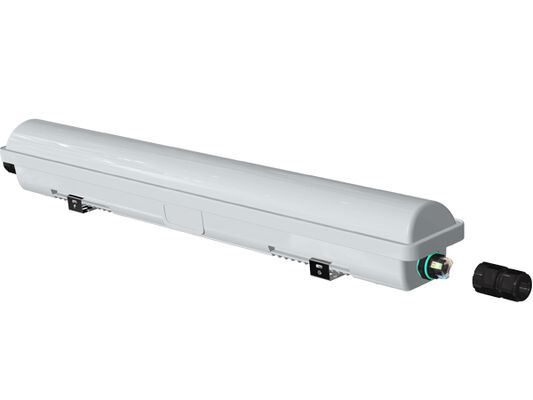 D1 LED 방습 조명기구 20W - 60W 160LPW 폐쇄형 및 탈부착이 불가능한 조명 장치는 최대 80°C에서 분출되는 물과 먼지, 습기 및 세척을 방지합니다.