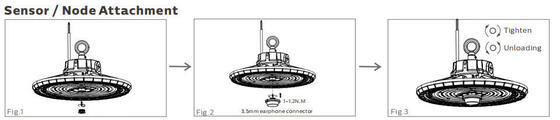 DUALRAYS HB2 DIP 전환 가능한 전원 및 3CCT UFO LED 하이베이 조명 100W 170LPW 철물점 및 대형 매장에 적용