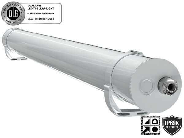 1.5m 60W IP69K IK10 MTB7 부두 및 통로용 해양 LED 관형 조명(3개 또는 5개의 배선 연결 가능 및 DIP 전환 가능 전원/3CCT/3상 변경 포함)