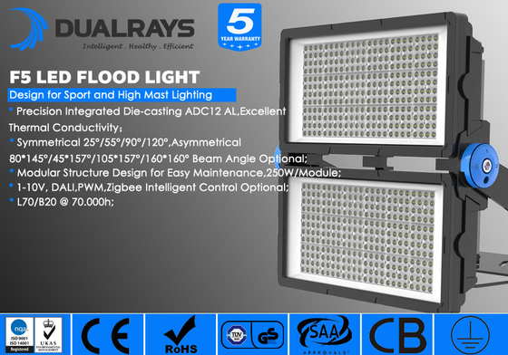 1000W 모듈 LED 홍수 빛 환경 보호 공공 장소를 위한 보장 5 년