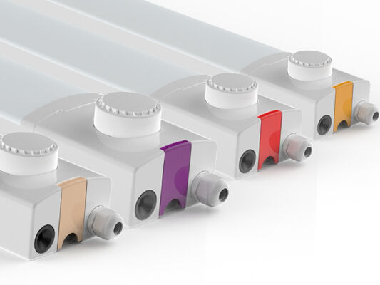 D4 LED 방습 램프, DIP 스위치 가능한 전원 및 3CCT 루프 인/아웃 와이어, 3*1.5/2.5mm2 또는 5*1.5/2.5mm2 케이블 관통