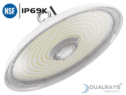 강한 백색 주거 100W UFO LED 높은 만 빛 IP69K IK10 140LPW 식품 산업
